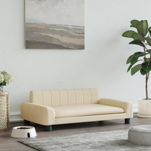 Hovothy Hundebett Bequeme Haustierbett Hundecouch Welpenbett Haustiersofa Schlafplatz für Hunde als Auch Katzen Geeignet Elegante Design Wasserabweisend und Langlebig Creme 90x53x30 cm Hovothy Hundebett Bequeme Haustierbett Hundecouch Welpenbett Haustiersofa Schlafplatz für Hunde als Auch Katzen Geeignet Elegante Design Wasserabweisend und Langlebig Creme 90x53x30 cm von Hovothy