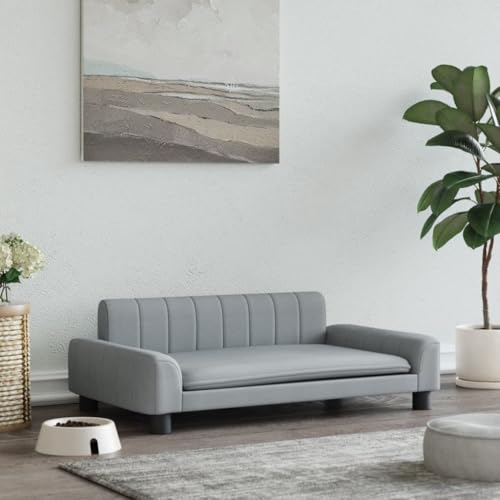 Hovothy Hundebett Bequeme Haustierbett Hundecouch Welpenbett Haustiersofa Schlafplatz für Hunde als Auch Katzen Geeignet Elegante Design Wasserabweisend und Langlebig Hellgrau 90x53x30 cm Hovothy Hundebett Bequeme Haustierbett Hundecouch Welpenbett Haustiersofa Schlafplatz für Hunde als Auch Katzen Geeignet Elegante Design Wasserabweisend und Langlebig Hellgrau 90x53x30 cm von Hovothy