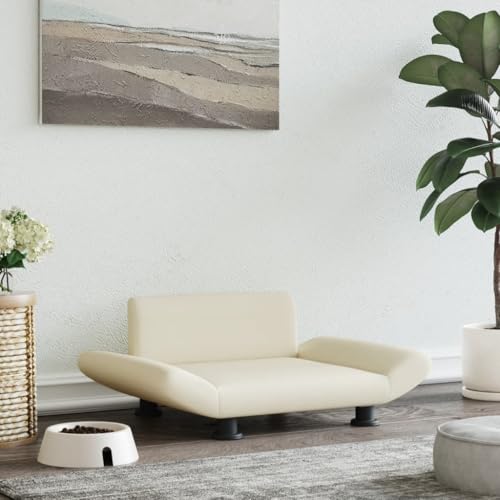 Hovothy Hundebett Bequeme Haustierbett Hundecouch Welpenbett Kunstleder Haustiersofa Schlafplatz für Hunde als Auch Katzen Geeignet Wasserabweisend und Langlebig Creme 70x45x28 cm Hovothy Hundebett Bequeme Haustierbett Hundecouch Welpenbett Kunstleder Haustiersofa Schlafplatz für Hunde als Auch Katzen Geeignet Wasserabweisend und Langlebig Creme 70x45x28 cm von Hovothy