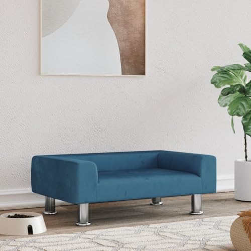 Hovothy Hundebett Bequeme Haustierbett Hundecouch Welpenbett Samt Haustiersofa Schlafplatz für Hunde als Auch Katzen Geeignet Wasserabweisend und Langlebig Blau 70x45x26,5 cm Hovothy Hundebett Bequeme Haustierbett Hundecouch Welpenbett Samt Haustiersofa Schlafplatz für Hunde als Auch Katzen Geeignet Wasserabweisend und Langlebig Blau 70x45x26,5 cm von Hovothy