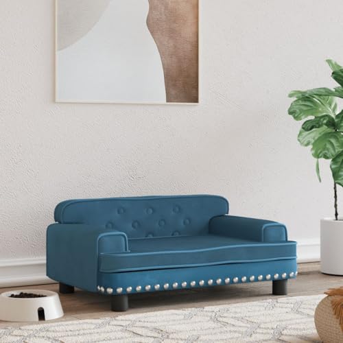 Hovothy Hundebett Bequeme Haustierbett Hundecouch Welpenbett Samt Haustiersofa Schlafplatz für Hunde als Auch Katzen Geeignet Wasserabweisend und Langlebig Blau 70x45x30 cm Hovothy Hundebett Bequeme Haustierbett Hundecouch Welpenbett Samt Haustiersofa Schlafplatz für Hunde als Auch Katzen Geeignet Wasserabweisend und Langlebig Blau 70x45x30 cm von Hovothy
