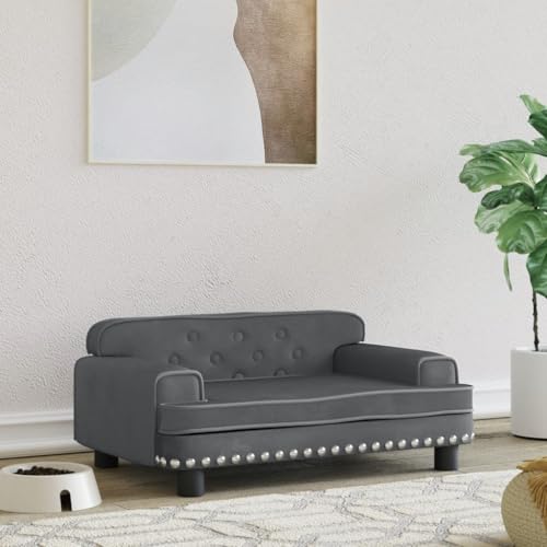 Hovothy Hundebett Bequeme Haustierbett Hundecouch Welpenbett Samt Haustiersofa Schlafplatz für Hunde als Auch Katzen Geeignet Wasserabweisend und Langlebig Dunkelgrau 70x45x30 cm Hovothy Hundebett Bequeme Haustierbett Hundecouch Welpenbett Samt Haustiersofa Schlafplatz für Hunde als Auch Katzen Geeignet Wasserabweisend und Langlebig Dunkelgrau 70x45x30 cm von Hovothy