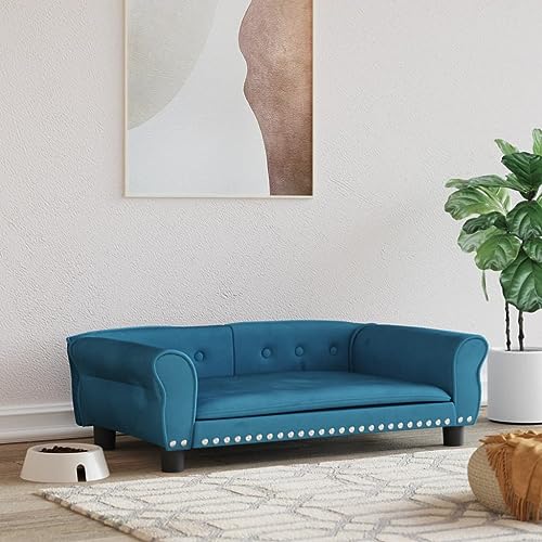 Hovothy Hundebett Bequeme Haustierbett Samt Hundecouch Welpenbett Haustiersofa Schlafplatz für Hunde als Auch Katzen Geeignet Wasserabweisend und Langlebig Blau 95x55x30 cm Hovothy Hundebett Bequeme Haustierbett Samt Hundecouch Welpenbett Haustiersofa Schlafplatz für Hunde als Auch Katzen Geeignet Wasserabweisend und Langlebig Blau 95x55x30 cm von Hovothy