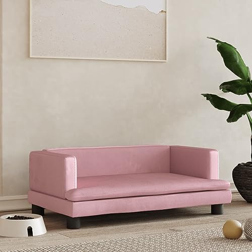 Hovothy Hundebett Bequeme Haustierbett Samt Hundecouch Welpenbett Haustiersofa Schlafplatz für Hunde als Auch Katzen Geeignet Wasserabweisend und Langlebig Rosa 80x45x30 cm Hovothy Hundebett Bequeme Haustierbett Samt Hundecouch Welpenbett Haustiersofa Schlafplatz für Hunde als Auch Katzen Geeignet Wasserabweisend und Langlebig Rosa 80x45x30 cm von Hovothy