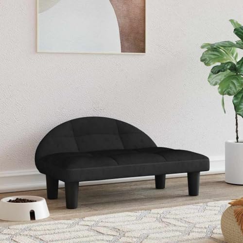 Hovothy Hundebett Bequeme Haustierbett Samt Hundecouch Welpenbett Haustiersofa Schlafplatz für Hunde als Auch Katzen Geeignet Wasserabweisend und Langlebig Schwarz 70x52x30 cm Hovothy Hundebett Bequeme Haustierbett Samt Hundecouch Welpenbett Haustiersofa Schlafplatz für Hunde als Auch Katzen Geeignet Wasserabweisend und Langlebig Schwarz 70x52x30 cm von Hovothy