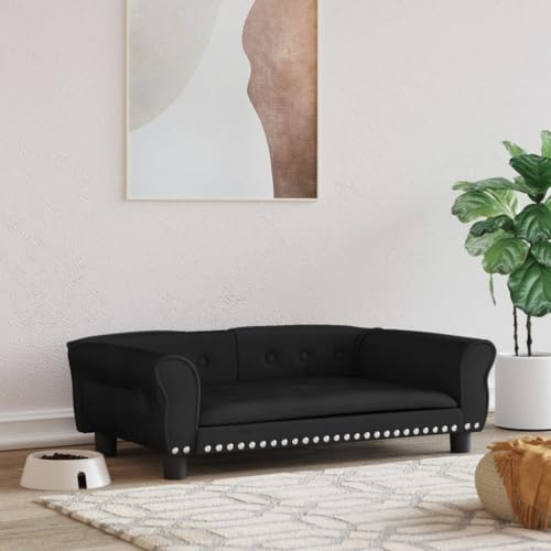 Hovothy Hundebett Bequeme Haustierbett Samt Hundecouch Welpenbett Haustiersofa Schlafplatz für Hunde als Auch Katzen Geeignet Wasserabweisend und Langlebig Schwarz 95x55x30 cm Hovothy Hundebett Bequeme Haustierbett Samt Hundecouch Welpenbett Haustiersofa Schlafplatz für Hunde als Auch Katzen Geeignet Wasserabweisend und Langlebig Schwarz 95x55x30 cm von Hovothy