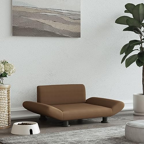 Hovothy Hundebett Bequeme Haustierbett Welpenbett Hundecouch Haustiersofa Schlafplatz für Hunde als Auch Katzen Geeignet Elegante Design Wasserabweisend und Langlebig Braun 70x45x28 cm Hovothy Hundebett Bequeme Haustierbett Welpenbett Hundecouch Haustiersofa Schlafplatz für Hunde als Auch Katzen Geeignet Elegante Design Wasserabweisend und Langlebig Braun 70x45x28 cm von Hovothy