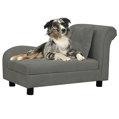 Hovothy Hundebett Bequeme Haustierbett mit Kissen Hundecouch Welpenbett Haustiersofa Schlafplatz für Hunde als Auch Katzen Geeignet Wasserabweisend und Langlebig Dunkelgrau 83x44x44 cm Hovothy Hundebett Bequeme Haustierbett mit Kissen Hundecouch Welpenbett Haustiersofa Schlafplatz für Hunde als Auch Katzen Geeignet Wasserabweisend und Langlebig Dunkelgrau 83x44x44 cm von Hovothy