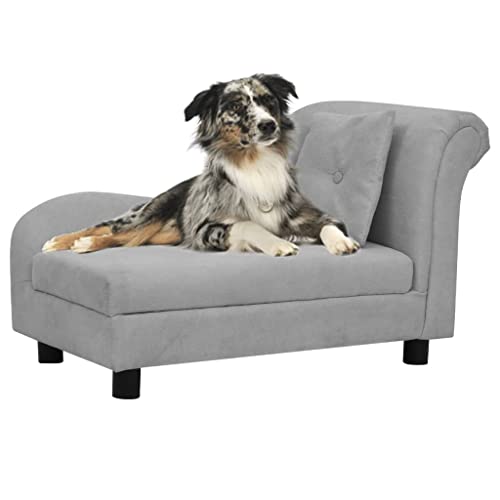 Hovothy Hundebett Bequeme Haustierbett mit Kissen Hundecouch Welpenbett Haustiersofa Schlafplatz für Hunde als Auch Katzen Geeignet Wasserabweisend und Langlebig Grau 83x44x44 cm Hovothy Hundebett Bequeme Haustierbett mit Kissen Hundecouch Welpenbett Haustiersofa Schlafplatz für Hunde als Auch Katzen Geeignet Wasserabweisend und Langlebig Grau 83x44x44 cm von Hovothy