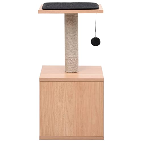 Hovothy Kratzbaum Katzenkratzbaum Katzenmöbel Mehrstufige Säulen mit Natürlichem Sisal Umwickelt Katzenturm für Katzen zum Kratzen Klettern Sitzen Verstecken und Ausruhen Schwarz 30x30x62 cm Hovothy Kratzbaum Katzenkratzbaum Katzenmöbel Mehrstufige Säulen mit Natürlichem Sisal Umwickelt Katzenturm für Katzen zum Kratzen Klettern Sitzen Verstecken und Ausruhen Schwarz 30x30x62 cm von Hovothy