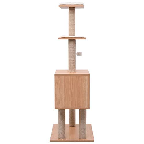 Hovothy Kratzbaum Katzenkratzbaum Katzenmöbel Mehrstufige Säulen mit Natürlichem Sisal Umwickelt Katzenturm für Katzen zum Kratzen Klettern Sitzen Verstecken und Ausruhen Weiß 48x40x123 cm Hovothy Kratzbaum Katzenkratzbaum Katzenmöbel Mehrstufige Säulen mit Natürlichem Sisal Umwickelt Katzenturm für Katzen zum Kratzen Klettern Sitzen Verstecken und Ausruhen Weiß 48x40x123 cm von Hovothy