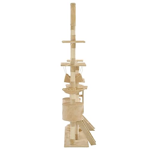 Hovothy Kratzbaum Katzenkratzbaum Katzenmöbel Säulen mit Natürlichem Sisal Umwickelt Katzenturm für Katzen zum Kratzen Klettern Sitzen Verstecken und Ausruhen Beige 147x35x250 cm Hovothy Kratzbaum Katzenkratzbaum Katzenmöbel Säulen mit Natürlichem Sisal Umwickelt Katzenturm für Katzen zum Kratzen Klettern Sitzen Verstecken und Ausruhen Beige 147x35x250 cm von Hovothy