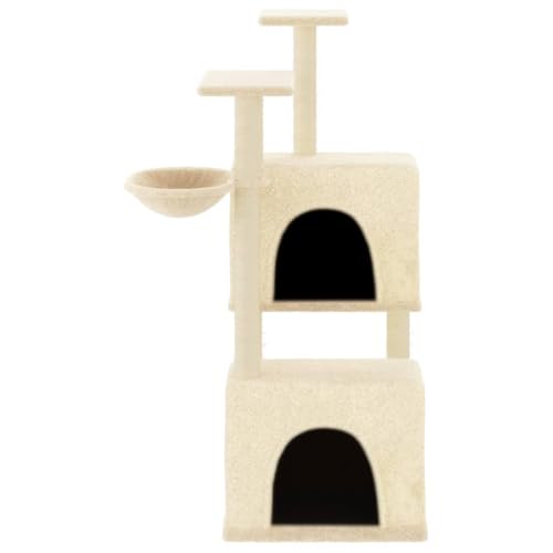 Hovothy Kratzbaum Katzenkratzbaum Säulen mit Natürlichem Sisal Umwickelt Katzenmöbel Mehrstufige Katzenturm für Katzen zum Kratzen Klettern Sitzen Verstecken und Ausruhen Creme 73,5x69x122 cm Hovothy Kratzbaum Katzenkratzbaum Säulen mit Natürlichem Sisal Umwickelt Katzenmöbel Mehrstufige Katzenturm für Katzen zum Kratzen Klettern Sitzen Verstecken und Ausruhen Creme 73,5x69x122 cm von Hovothy