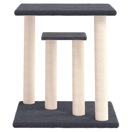 Hovothy Kratzbaum Katzenkratzbaum Säulen mit Natürlichem Sisal Umwickelt Katzenmöbel Mehrstufige Katzenturm für Katzen zum Kratzen Klettern Sitzen Verstecken und Ausruhen Dunkelgrau 47,5x47,5x50 cm Hovothy Kratzbaum Katzenkratzbaum Säulen mit Natürlichem Sisal Umwickelt Katzenmöbel Mehrstufige Katzenturm für Katzen zum Kratzen Klettern Sitzen Verstecken und Ausruhen Dunkelgrau 47,5x47,5x50 cm von Hovothy