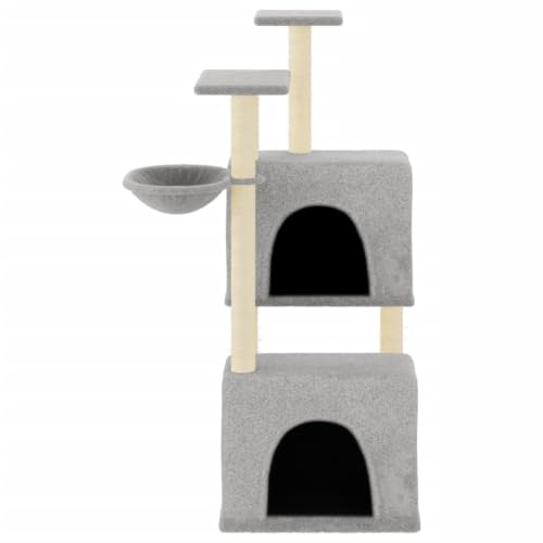 Hovothy Kratzbaum Katzenkratzbaum Säulen mit Natürlichem Sisal Umwickelt Katzenmöbel Mehrstufige Katzenturm für Katzen zum Kratzen Klettern Sitzen Verstecken und Ausruhen Hellgrau 73,5x69x122 cm Hovothy Kratzbaum Katzenkratzbaum Säulen mit Natürlichem Sisal Umwickelt Katzenmöbel Mehrstufige Katzenturm für Katzen zum Kratzen Klettern Sitzen Verstecken und Ausruhen Hellgrau 73,5x69x122 cm von Hovothy