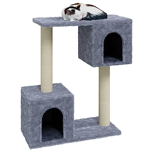 Hovothy Kratzbaum Katzenkratzbaum Säulen mit Natürlichem Sisal Umwickelt Mehrstufige Katzenturm Katzenmöbel für Katzen zum Kratzen Klettern Sitzen Verstecken und Ausruhen Hellgrau 55x22x60 cm Hovothy Kratzbaum Katzenkratzbaum Säulen mit Natürlichem Sisal Umwickelt Mehrstufige Katzenturm Katzenmöbel für Katzen zum Kratzen Klettern Sitzen Verstecken und Ausruhen Hellgrau 55x22x60 cm von Hovothy