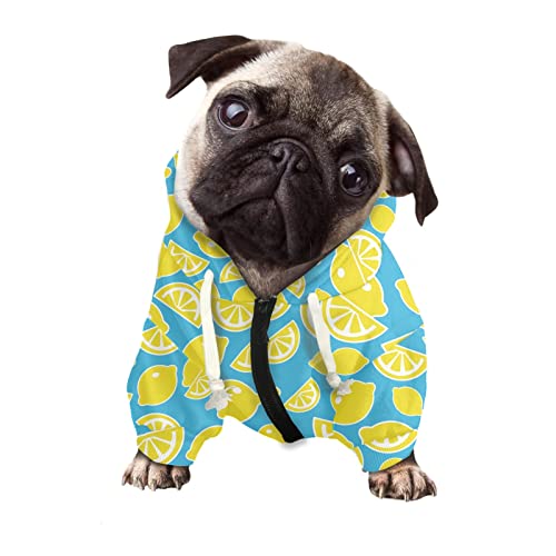 Howilath Hunde-Kapuzenpullover für Haustiere, stilvoll, bunt, visuelle Kunst, Streetwear, Hundemantel, Katzen-Kapuzen-Shirt, Sweatshirts – L von Howilath