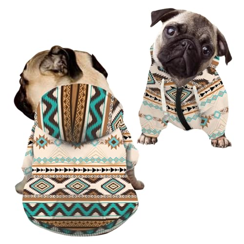 Howilath Hunde-Kapuzenpullover mit Reißverschluss, Motiv: Western-Azteken-Tribal-Stil, Streetwear, Haustier-Shirts, Trainingsanzüge – Größe M Howilath Hunde-Kapuzenpullover mit Reißverschluss, Motiv: Western-Azteken-Tribal-Stil, Streetwear, Haustier-Shirts, Trainingsanzüge – Größe M von Howilath