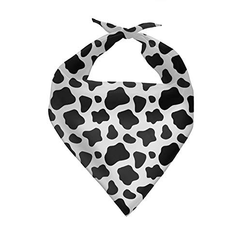 Howilath Kuh-Hundehalstuch, Kuhflecken, Dreiecks-Lätzchen, Halstuch, Zubehör, schwarz-weiße Punkte, Polyester, Hunde-Geburtstags-Halstuch, für kleine bis große Hunde, Welpen, Katzen Howilath Kuh-Hundehalstuch, Kuhflecken, Dreiecks-Lätzchen, Halstuch, Zubehör, schwarz-weiße Punkte, Polyester, Hunde-Geburtstags-Halstuch, für kleine bis große Hunde, Welpen, Katzen von Howilath