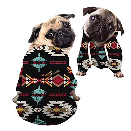 Howilath Lässige Haustierkleidung, lila Galaxie-Reißverschluss Baumwolle Polyester Sweatshirt Hundemantel, weicher Hundepullover Sweatshirt mit Hut - M von Howilath