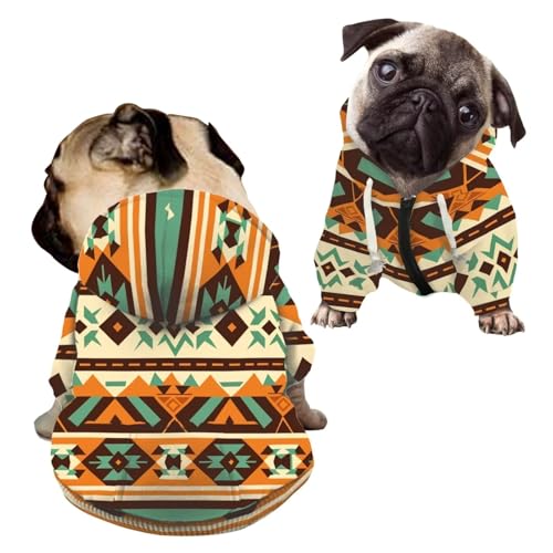 Howilath Southwestern Aztec Tribal Kleidung Hoodies für Hunde English Boston Terrier Sweatshirt Pullover Kleidung Welpen Winter Hund Sweatshirt Outfits - L Howilath Southwestern Aztec Tribal Kleidung Hoodies für Hunde English Boston Terrier Sweatshirt Pullover Kleidung Welpen Winter Hund Sweatshirt Outfits - L von Howilath