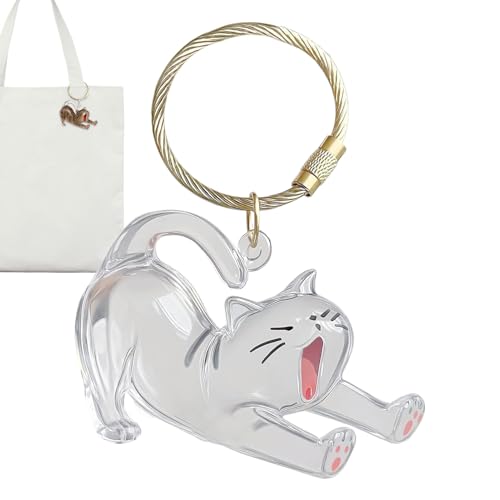 Hozaenwa Hundehaar Sammler Schlüsselanhänger | Transparente Katzenhaar Sammelflasche - Tragbarer Schmuck Für Erwachsene Kinder Reisen Urlaub Geburtstag von Hozaenwa