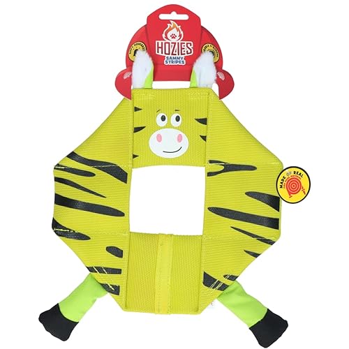 Hozies Sammy Stripes Octagon – Extra Starkes Feuerwehrschlauch-Hundespielzeug – Starkes Hundekuscheltier für den Welpen – Hundespielzeug-Seil – Weicher Quietscher – Auf dem Wasser schwimmend Hozies Sammy Stripes Octagon – Extra Starkes Feuerwehrschlauch-Hundespielzeug – Starkes Hundekuscheltier für den Welpen – Hundespielzeug-Seil – Weicher Quietscher – Auf dem Wasser schwimmend von Hozies