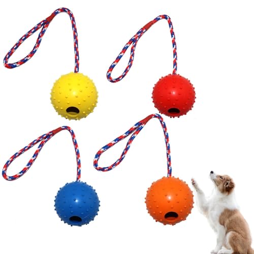 Hpamba 4 Stück Ball Mit Seil Naturkautschuk Ball Für Hunde Hundespielzeug Hundeball Snackball, Hundebälle Kleine Hunde, Große Hunde Ball Hundeball Weich Und Elastisch Vollgummiball Ø 5/30 cm Hpamba 4 Stück Ball Mit Seil Naturkautschuk Ball Für Hunde Hundespielzeug Hundeball Snackball, Hundebälle Kleine Hunde, Große Hunde Ball Hundeball Weich Und Elastisch Vollgummiball Ø 5/30 cm von Hpamba