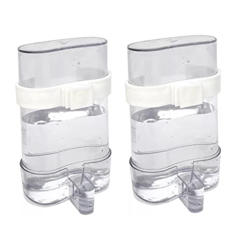 2pcs Haustierwasserfuttermittel, automatische Vogelwasserer -Feeder, Vogelwasserspender für Käfig, Kein Mess Vogelfutteranbieter Waterer Cockatiel Cage Accessoires 2pcs Haustierwasserfuttermittel, automatische Vogelwasserer -Feeder, Vogelwasserspender für Käfig, Kein Mess Vogelfutteranbieter Waterer Cockatiel Cage Accessoires von Hperu