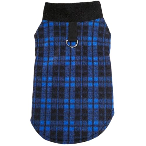 Haustierpullover, Kleiner Hundepullover weich dehnte Polar Fleece Pet Pullover mit blauem kariertem Muster bequemer Warmer Welpepullover für Katzen und Hunde täglich Kleidung, Weihnachten, Hochzeit Haustierpullover, Kleiner Hundepullover weich dehnte Polar Fleece Pet Pullover mit blauem kariertem Muster bequemer Warmer Welpepullover für Katzen und Hunde täglich Kleidung, Weihnachten, Hochzeit von Hperu