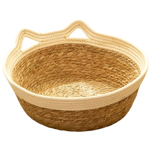 Hperu 15, 7 x 5, 5 Zoll Weidenkatze Bett, kratzfestes Rohrkolben und Baumwollschlafnest mit Griff für den Sommer Hperu 15, 7 x 5, 5 Zoll Weidenkatze Bett, kratzfestes Rohrkolben und Baumwollschlafnest mit Griff für den Sommer von Hperu