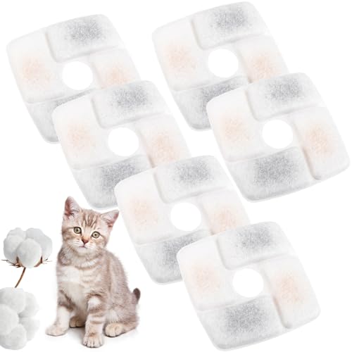 Hperu Filter für Katzenwasserbrunnen Katzenwasserbrunnen Filter 6PCs aktiviertes Kohlenstoff -Katzenbrunnen -Filter, PET -Brunnenfilter Ersatz Triple Filtrationssystem für automatische Katzenbrun Hperu Filter für Katzenwasserbrunnen Katzenwasserbrunnen Filter 6PCs aktiviertes Kohlenstoff -Katzenbrunnen -Filter, PET -Brunnenfilter Ersatz Triple Filtrationssystem für automatische Katzenbrun von Hperu