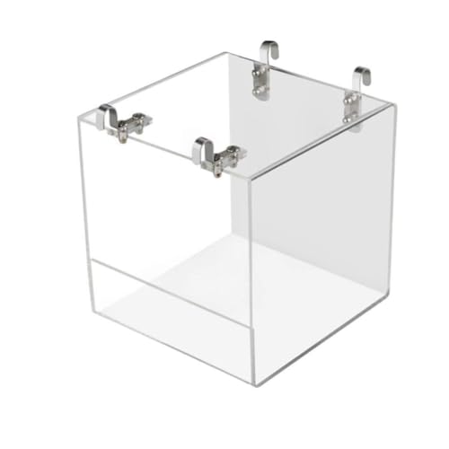 Hperu Vogelbadewanne Käfig Haustier Vogel Badehaus mit Metallhängehaken für Haustierpapageien Dusche transparent Hperu Vogelbadewanne Käfig Haustier Vogel Badehaus mit Metallhängehaken für Haustierpapageien Dusche transparent von Hperu