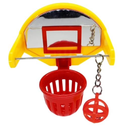 Hperu Vogelkäfigzubehör, Vogelbasketballspielzeug Sicht von Hperu