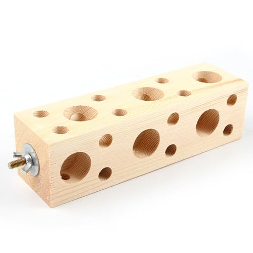 Hperu Vogelkauspielzeug, Vogel Holzblock Kauspielzeug, Naturhölzernpapagei Kauspielzeug, Papageien -Futterspielzeug, Sittichspielzeug für Käfig Kleiner Vogel, 8x2x2 in Hperu Vogelkauspielzeug, Vogel Holzblock Kauspielzeug, Naturhölzernpapagei Kauspielzeug, Papageien -Futterspielzeug, Sittichspielzeug für Käfig Kleiner Vogel, 8x2x2 in von Hperu