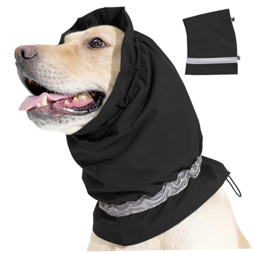Hund beruhigend Hoodie, Hundeohrmuffs Hund wasserdichte Ohrschutz mit Kordelkordel, Hundeohrschrott -Geräuschschutz, reflektierende Hundeohrabdeckungen für Winter, m Hund beruhigend Hoodie, Hundeohrmuffs Hund wasserdichte Ohrschutz mit Kordelkordel, Hundeohrschrott -Geräuschschutz, reflektierende Hundeohrabdeckungen für Winter, m von Hperu
