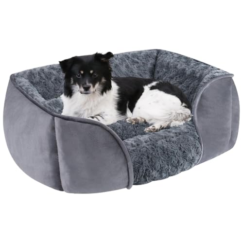 Hundebett Rechteck kleines Hundebett mit abnehmbarem Plüschkissen und Anti-Rutschboden weiches Waschsofa für kleine Hunde Katzen, Hundebetten für kleine Hunde 20x18x6 Hundebett Rechteck kleines Hundebett mit abnehmbarem Plüschkissen und Anti-Rutschboden weiches Waschsofa für kleine Hunde Katzen, Hundebetten für kleine Hunde 20x18x6 von Hperu