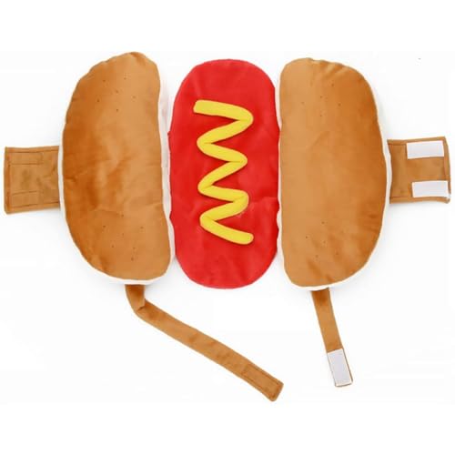 Hundekostüme, Hotdog -Kleidung für Hunde, warme weiche süße Party -Cosplay -Kostüme für Welpen kleine Hunde Haustiere, Hundekleidung und Accessoires mit 2 Plüsch -Quietschenspielzeugweste Hundekostüme, Hotdog -Kleidung für Hunde, warme weiche süße Party -Cosplay -Kostüme für Welpen kleine Hunde Haustiere, Hundekleidung und Accessoires mit 2 Plüsch -Quietschenspielzeugweste von Hperu