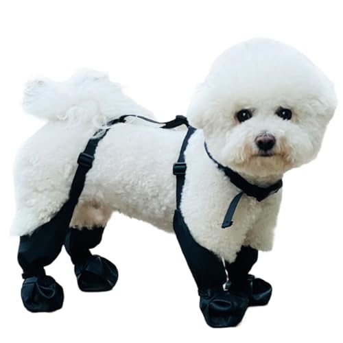 Hundepfotenschutz, wasserdichte Hundeschuhe Anti-Rutschhund-Hund-Schuhe verstellbare Hundestiefel und Pfotenschutz mit Gurten Hundefuhe für heiße Pflaster, Wandern, regnerische und schneebedeckte Tag Hundepfotenschutz, wasserdichte Hundeschuhe Anti-Rutschhund-Hund-Schuhe verstellbare Hundestiefel und Pfotenschutz mit Gurten Hundefuhe für heiße Pflaster, Wandern, regnerische und schneebedeckte Tag von Hperu
