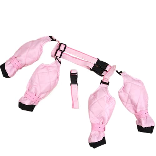 Hundeschuhe, Hundespannstiefel süße wasserdichte Hundeschuhe Winter atmungsaktuelle Hundefuschel mit verstellbarem Schnalle -Gurt im Freien im Freien für Hunde, L. Hundeschuhe, Hundespannstiefel süße wasserdichte Hundeschuhe Winter atmungsaktuelle Hundefuschel mit verstellbarem Schnalle -Gurt im Freien im Freien für Hunde, L. von Hperu
