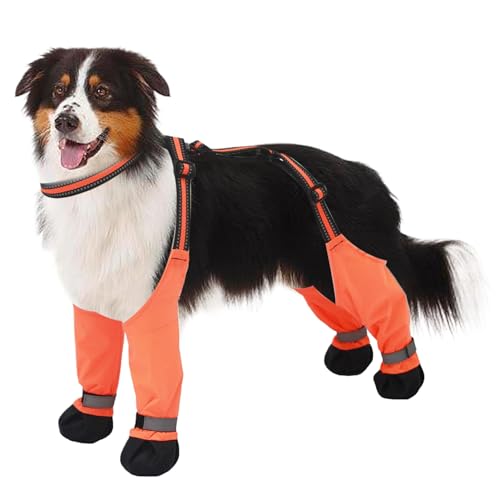 Hundestiefel für heiße Pflaster, wasserdichte Anti-Rutsch-Hundeschuhe reflektierende Hundefuße und Pfotenschutz mit verstellbaren Gurten Hundestiefel für heiße Pflaster, regnerische und schneebedeckt Hundestiefel für heiße Pflaster, wasserdichte Anti-Rutsch-Hundeschuhe reflektierende Hundefuße und Pfotenschutz mit verstellbaren Gurten Hundestiefel für heiße Pflaster, regnerische und schneebedeckt von Hperu