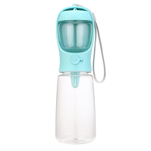Hperu Hundewasserflasche tragbar, Hundwasserflasche mit Lebensmittelbehälter, 550 ml große Kapazität Hundewegswasserflasche mit Lanyard, Hundwasserflaschenträger für Gehen im Freien Hperu Hundewasserflasche tragbar, Hundwasserflasche mit Lebensmittelbehälter, 550 ml große Kapazität Hundewegswasserflasche mit Lanyard, Hundwasserflaschenträger für Gehen im Freien von Hperu