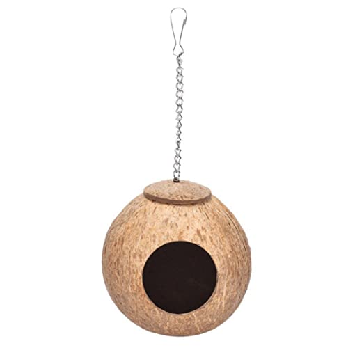 Kokosnussvogel Nest Kokosnussvogel Nest Bett Holz Papagei Nisthaus Hängende Kette Käfig Kauen Spielzeug für Vogel Kokosnussvogel Nest Kokosnussvogel Nest Bett Holz Papagei Nisthaus Hängende Kette Käfig Kauen Spielzeug für Vogel von Hperu
