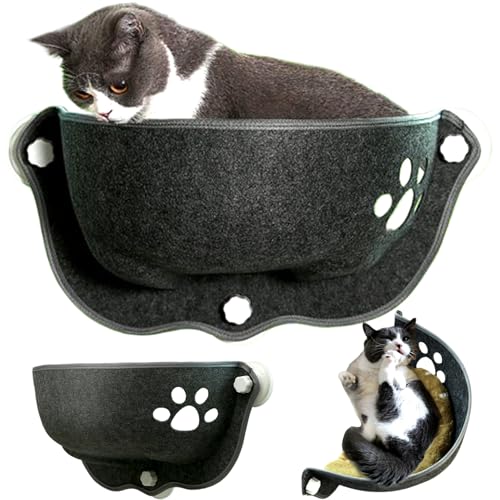 Hperu Saugbecher Katzenbett Fenster 20x11x11 Halbmond Cat Fenster Hängematte Strong Saugkatze Fensterbett Waschbar Cat Car Hängematte weiche Katzenliege Lounge für Blick, Katzenauto-Hängematte Hperu Saugbecher Katzenbett Fenster 20x11x11 Halbmond Cat Fenster Hängematte Strong Saugkatze Fensterbett Waschbar Cat Car Hängematte weiche Katzenliege Lounge für Blick, Katzenauto-Hängematte von Hperu