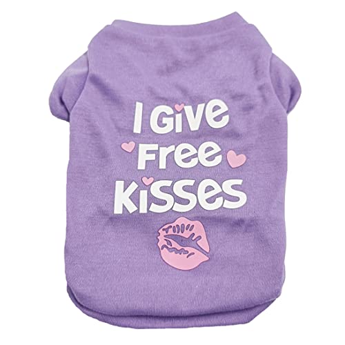 dünnes Hundhemd Welpe Hundehemd Katzenkleidung atmungsaktiven Baumwolldruck -T -Shirts für kleine Hunde violett l dünnes Hundhemd Welpe Hundehemd Katzenkleidung atmungsaktiven Baumwolldruck -T -Shirts für kleine Hunde violett l von Hperu