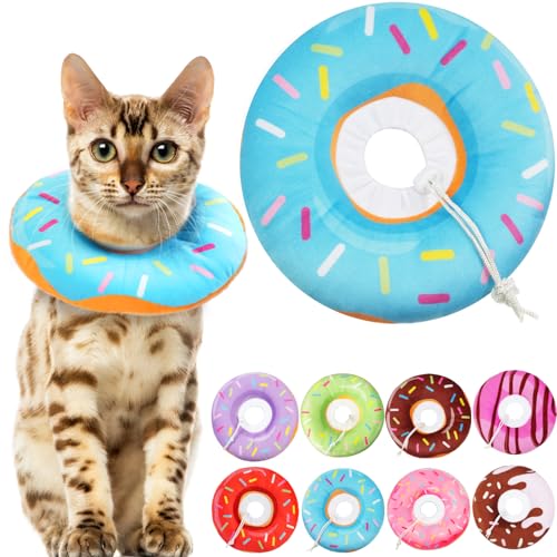 Hpetppy Katzenkegel-Halsband, weich, Katzen-Genesungshalsband für Wundheilung, niedliche Katze, verstellbare Katzenzapfen, um das Lecken zu stoppen, bequem, leicht, elisabethanische Halsbänder für Hpetppy Katzenkegel-Halsband, weich, Katzen-Genesungshalsband für Wundheilung, niedliche Katze, verstellbare Katzenzapfen, um das Lecken zu stoppen, bequem, leicht, elisabethanische Halsbänder für von Hpetppy