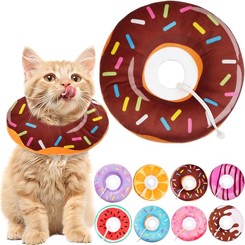 Hpetppy Katzenkegelhalsband, weich, Katzen-Genesungshalsband für Wundheilung, niedlicher Katzen-Donut, verstellbare Katzenzapfen, um das Lecken zu stoppen, bequem, leicht, elisabethanische Halsbänder Hpetppy Katzenkegelhalsband, weich, Katzen-Genesungshalsband für Wundheilung, niedlicher Katzen-Donut, verstellbare Katzenzapfen, um das Lecken zu stoppen, bequem, leicht, elisabethanische Halsbänder von Hpetppy