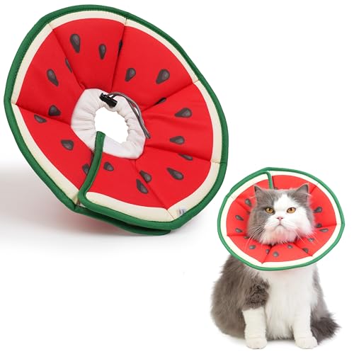 Katzenkegelhalsband, weich, wasserdicht, Katzenerholungshalsband nach Operationen, verstellbares Haustier-Donut-Halsband, Sicherheits-Elisabethanisches Halsband gegen Lecken von Wunden für Kätzchen Katzenkegelhalsband, weich, wasserdicht, Katzenerholungshalsband nach Operationen, verstellbares Haustier-Donut-Halsband, Sicherheits-Elisabethanisches Halsband gegen Lecken von Wunden für Kätzchen von Hpetppy
