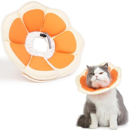 Katzenkegelhalsband, weich, wasserdicht, Katzenerholungshalsband nach Operationen, verstellbares Haustier-Donut-Halsband, Sicherheits-Elisabethanisches Halsband gegen Lecken von Wunden für Kätzchen Katzenkegelhalsband, weich, wasserdicht, Katzenerholungshalsband nach Operationen, verstellbares Haustier-Donut-Halsband, Sicherheits-Elisabethanisches Halsband gegen Lecken von Wunden für Kätzchen von Hpetppy