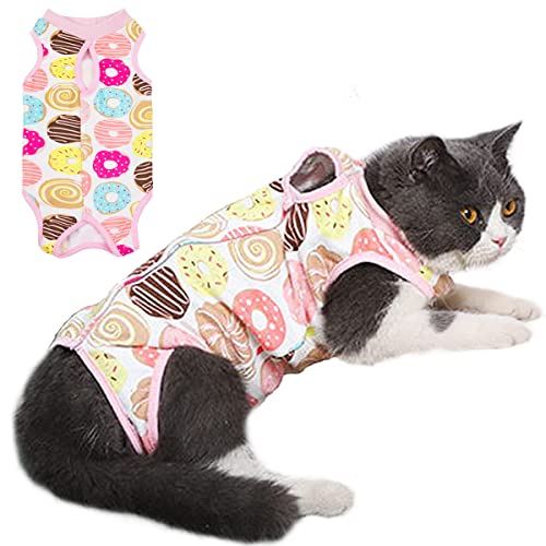 Professioneller Chirurgie-Genesungsanzug für Katzen, Alternative zum E-Halsband, Baumwolle, atmungsaktiv, Katzen-Sterilisationsanzug für Bauchwunden, Pyjama-Anzug für Kätzchen, Antibeißen, Lecken, Professioneller Chirurgie-Genesungsanzug für Katzen, Alternative zum E-Halsband, Baumwolle, atmungsaktiv, Katzen-Sterilisationsanzug für Bauchwunden, Pyjama-Anzug für Kätzchen, Antibeißen, Lecken, von Hpfulseazn